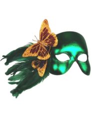 Green Garden Butterfly Facepiece
