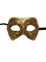 Gold Colombina Masquerade Facepiece
